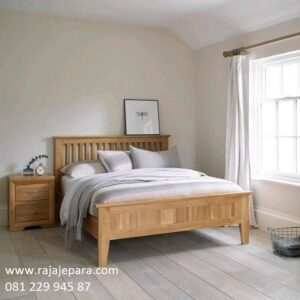 Gambar tempat tidur kayu jati minimalis modern dan mewah klasik ukuran terbaru model set kamar desain terbaru sederhana harga murah