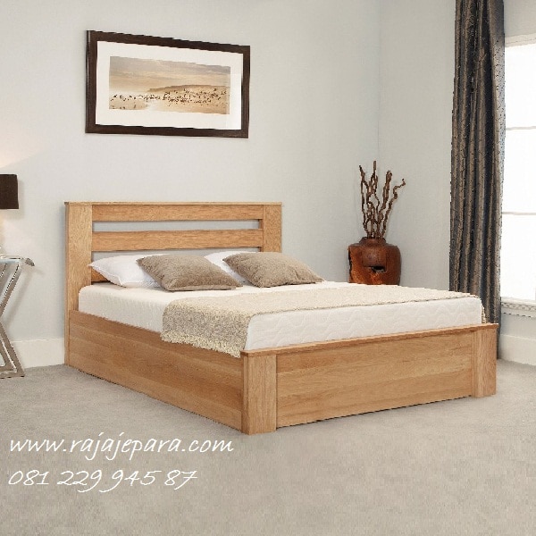 Tempat tidur minimalis kayu jati dari Jepara model set kamar dewasa sederhana desain mewah modern dan klasik terbaru pilihan harga murah