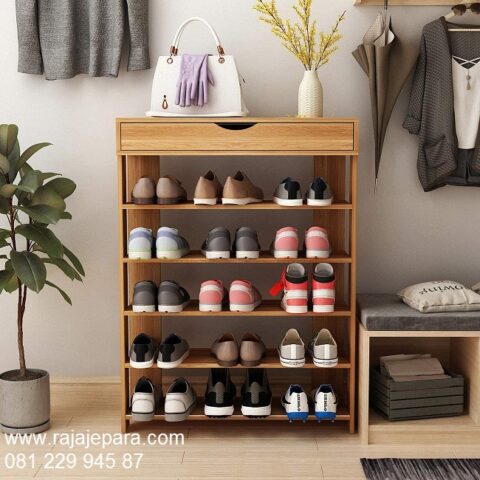 Rak Sepatu Dari Kayu Jati - rajajepara.com
