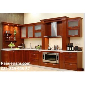 Kitchen set Depok murah model desain rekomendasi jasa tukang harga lemari dapur gantung kayu jati Jepara custom minimalis modern klasik terbaru