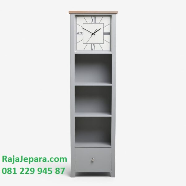 Model jam hias minimalis modern mewah dan klasik terbaru desain almari atau lemari hias dinding pajangan kayu Jepara harga murah