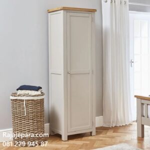Model lemari pakaian 1 pintu minimalis modern dan klasik sederhana terbaru desain almari baju anak satu pintu warna putih cat duco harga murah