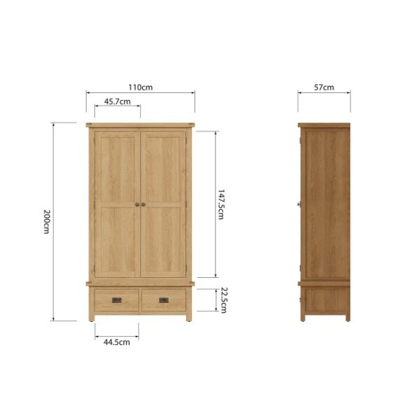 Model lemari pakaian kayu jati 2 pintu Jepara desain almari baju dua laci minimalis mewah modern dan klasik ukuran anak terbaru harga murah