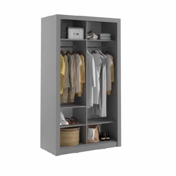 Lemari pakaian sliding 2 pintu kaca cermin model desain almari baju geser door minimalis mewah modern klasik ukuran terbaru dari kayu harga murah