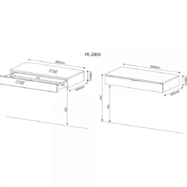 Meja rias gantung minimalis lampu LED model desain set kursi kayu mahoni cat duco warna putih kaca cermin modern ukuran terbaru harga murah